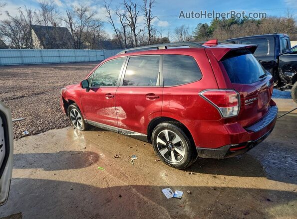 JF2SJAGC2JH415286 2018 SUBARU FORESTER 2.5 Burgundy 