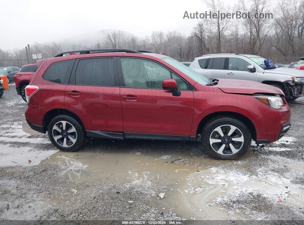JF2SJAGC2JH555239 2018 SUBARU FORESTER 2.5 Burgundy 