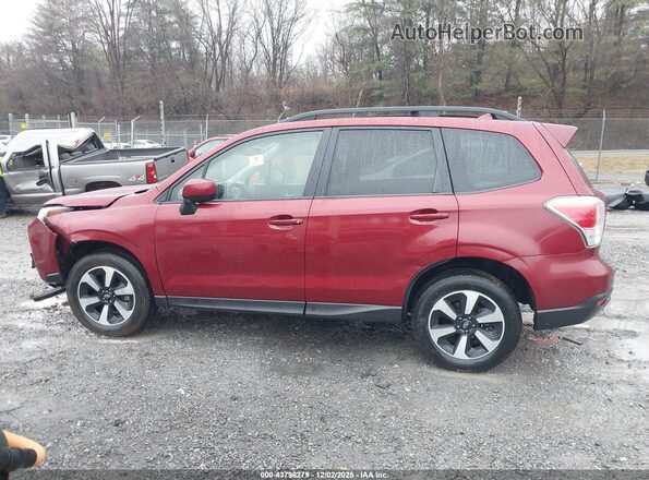 JF2SJAGC2JH555239 2018 SUBARU FORESTER 2.5 Burgundy 