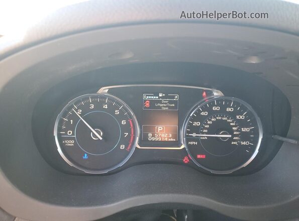 JF2SJATC6HH429174 2017 SUBARU FORESTER 2.5I TO Серый Вид щитка приборов
