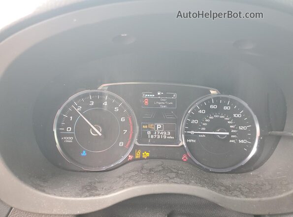 JF2SJAWC0HH447407 2017 SUBARU FORESTER 2.5I TO Серебряный Вид щитка приборов
