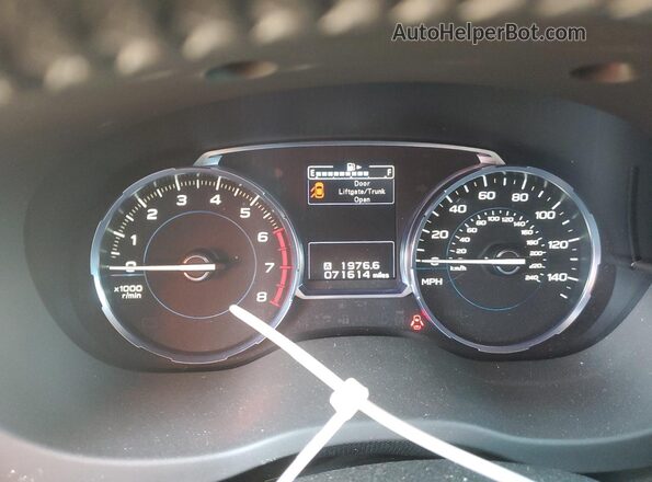 JF2SJAWC3HH596880 2017 SUBARU FORESTER 2.5I TO Gray Widok zestawu wskaźników