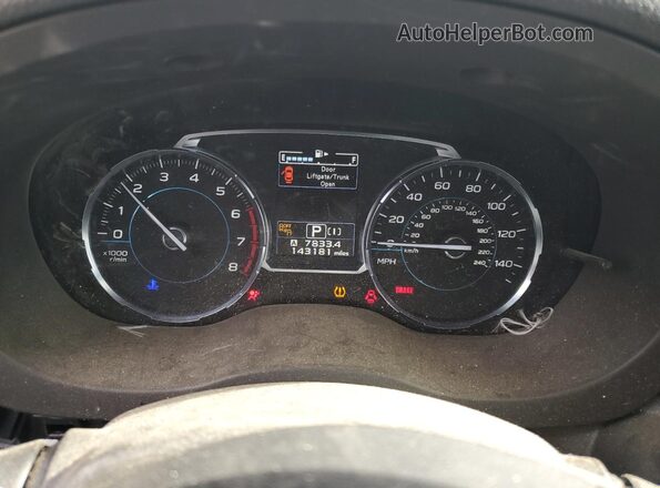 JF2SJGTC8HH439174 2017 SUBARU FORESTER2. Black Вид щитка приладів