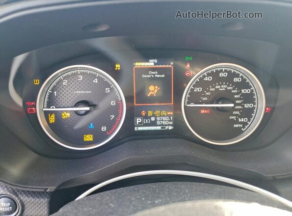 JF2SKADC4RH410149 2024 SUBARU FORESTER Белый Вид щитка приборов