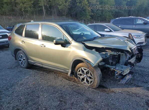 JF2SKAFC9MH468747 2021 SUBARU FORESTER Green Передня права чверть