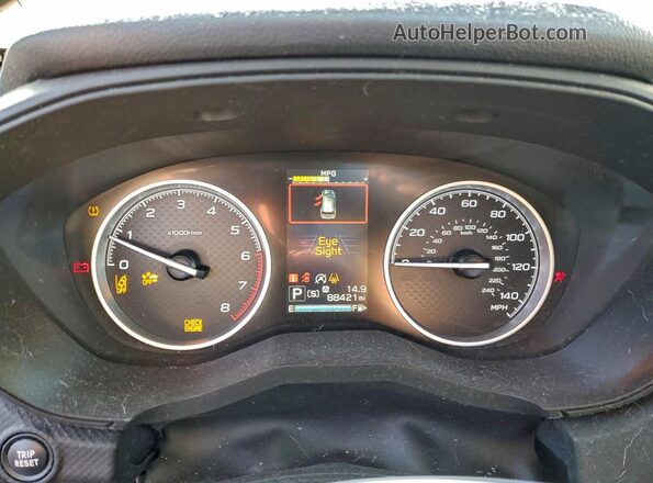 JF2SKAGC4LH583379 2020 SUBARU FORESTER Burgundy Widok zestawu wskaźników