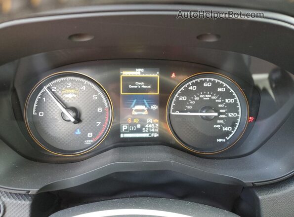 JF2SKAJC5RH431659 2024 SUBARU FORESTER Blue Vista del cuadro de instrumentos