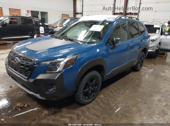 JF2SKAMC7NH495143 2022 SUBARU FORESTER Blue Передня ліва чверть