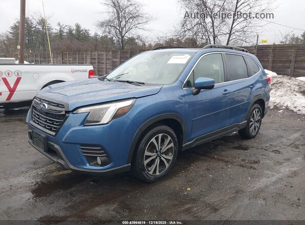 JF2SKAPC7NH496062 2022 SUBARU FORESTER Синий Передняя левая четверть