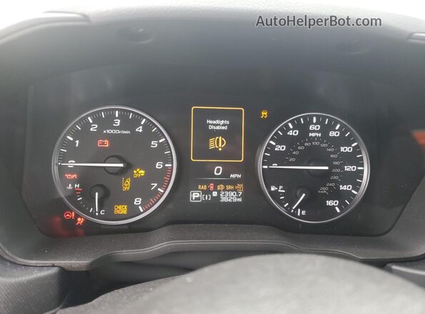 JF2SLDRC4SH536721 2025 SUBARU FORESTER Silver Instrument cluster view