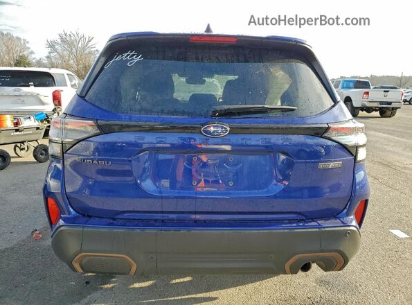 JF2SLSJDXSH401753 2025 SUBARU FORESTER Blue Вид ззаду