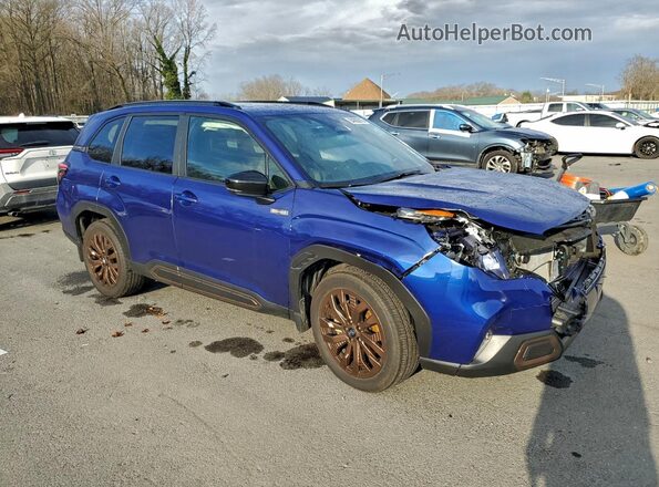 JF2SLSJDXSH401753 2025 SUBARU FORESTER Blue Передня права чверть