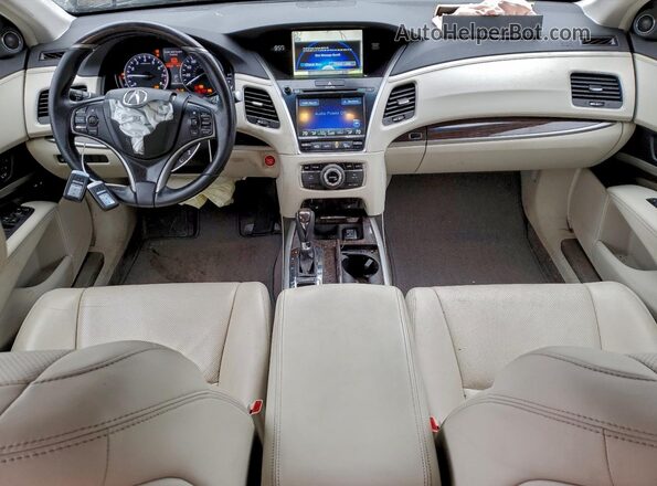 JH4KC1F50GC000287 2016 ACURA RLX Burgundy Vista del salpicadero