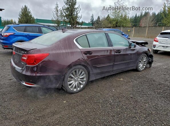 JH4KC1F50GC000287 2016 ACURA RLX Burgundy Trasero derecho