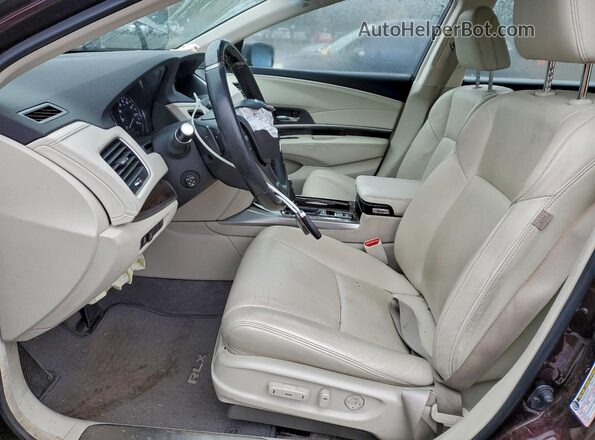 JH4KC1F50GC000287 2016 ACURA RLX Burgundy Vista interior delantera