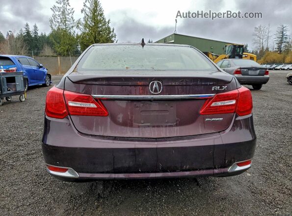 JH4KC1F50GC000287 2016 ACURA RLX Burgundy Vista trasera