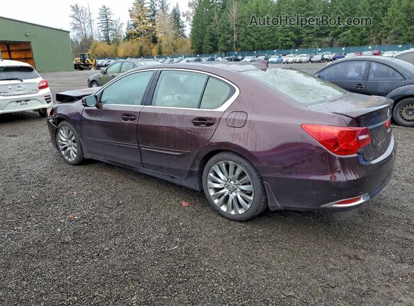JH4KC1F50GC000287 2016 ACURA RLX Burgundy Trasero izquierdo