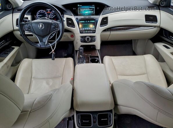 JH4KC1F56HC000599 2017 ACURA RLX Red Dashboard view