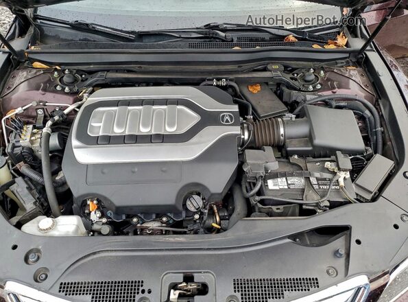 JH4KC1F56HC000599 2017 ACURA RLX Red Rear interior view