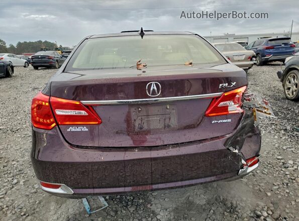 JH4KC1F56HC000599 2017 ACURA RLX Red Rear view