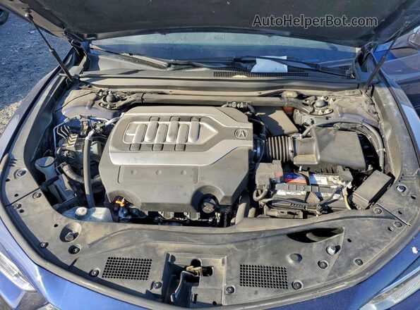 JH4KC1F59JC000733 2018 ACURA RLX Blue Вид задньої частини салону