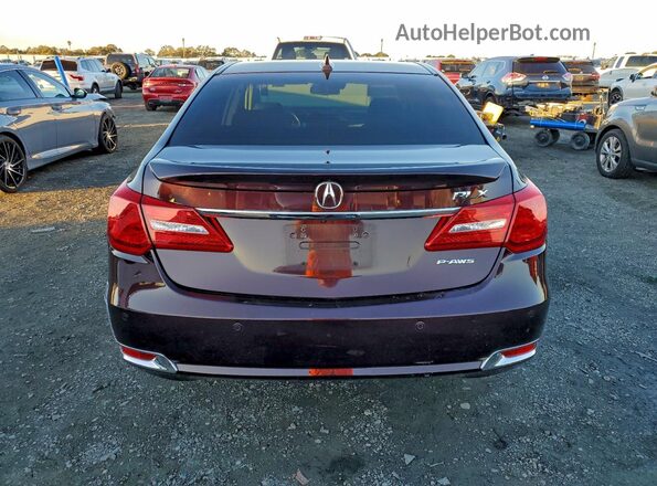 JH4KC1F99GC002008 2016 ACURA RLX Red Vista trasera