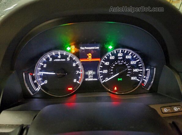 JH4KC1F9XGC001630 2016 ACURA RLX Черный Вид щитка приборов