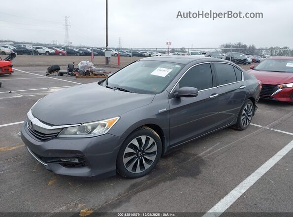 JHMCR6F59HC024847 2017 HONDA ACCORD HYBRID Gray 