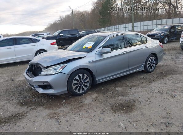JHMCR6F74HC016544 2017 HONDA ACCORD HYBRID Gray 