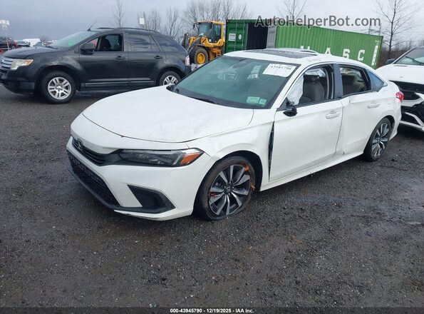 JHMFE1F78NX002095 2022 HONDA CIVIC Белый Передняя левая четверть