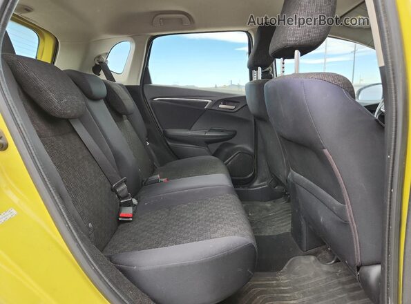 JHMGK5H53GS010959 2016 HONDA FIT Yellow Vista de los asientos traseros