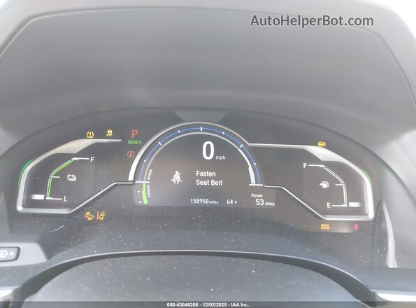JHMZC5F18KC002087 2019 HONDA CLARITY Белый Вид задних сидений