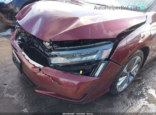 JHMZC5F18MC000827 2021 HONDA CLARITY Burgundy წინა ხედი