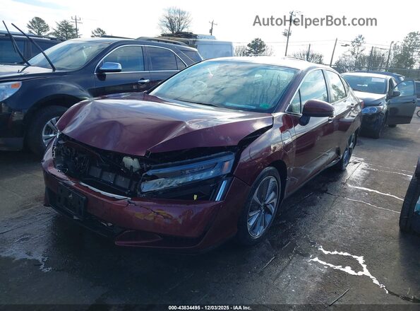 JHMZC5F18MC000827 2021 HONDA CLARITY Burgundy წინა მარცხენა ხედი სამი მეოთხედიდან