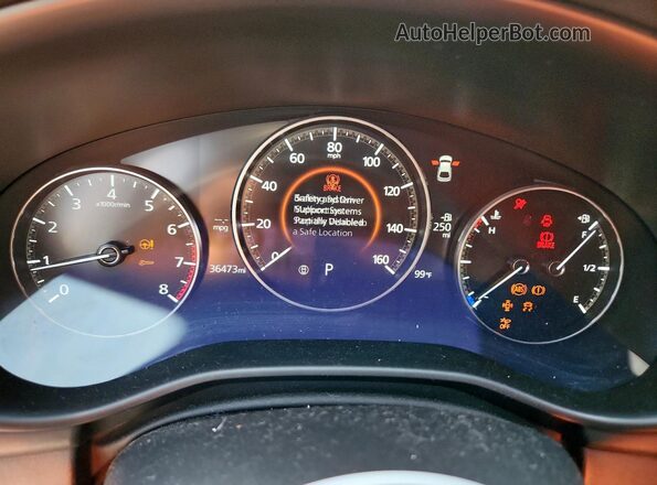 JM1BPALM0P1604225 2023 MAZDA 3 White Vista del cuadro de instrumentos