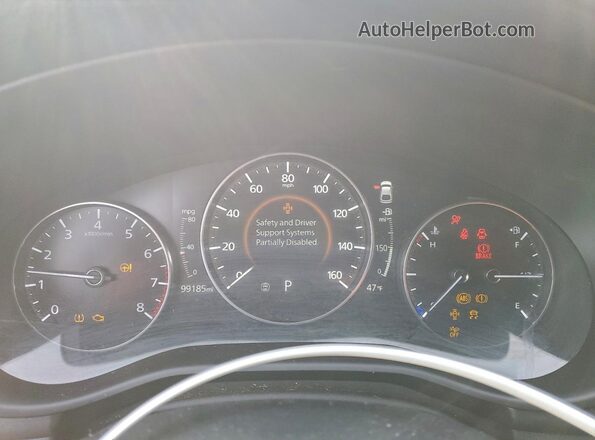 JM1BPAMM0L1160109 2020 MAZDA 3 Black ხელსაწყოთა პანელის ხედი