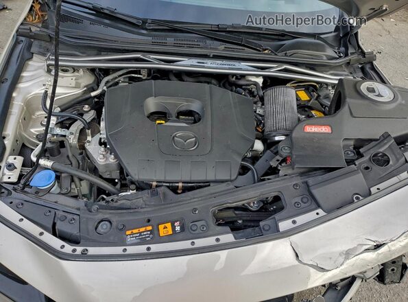JM1BPAMM8P1608182 2023 MAZDA 3 Silver Widok wnętrza z tyłu