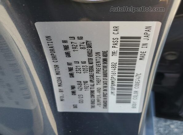 JM1BPBMM3P1614882 2023 MAZDA 3 Gray Widok komory silnika