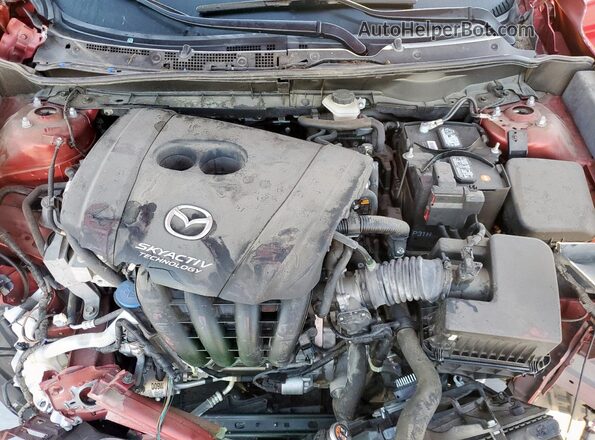 JM1DKDB70L1464885 2020 MAZDA CX-3 Red უკანა სალონის ხედი