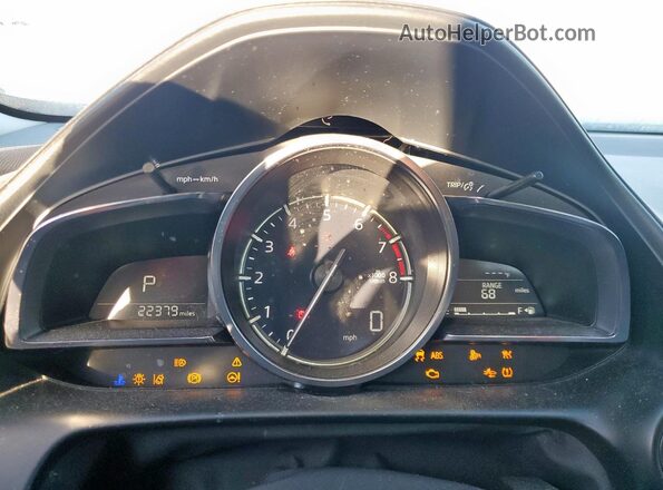 JM1DKDB70L1464885 2020 MAZDA CX-3 Red ხელსაწყოთა პანელის ხედი