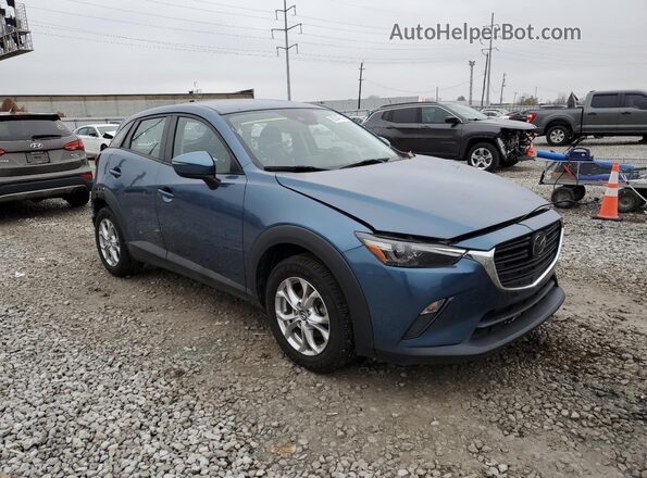 JM1DKDB70M1515643 2021 MAZDA CX-3 Blue Передня права чверть