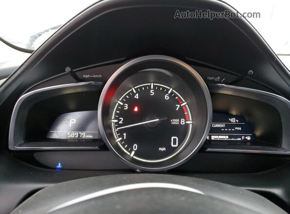 JM1DKDB70M1515643 2021 MAZDA CX-3 Blue Вид щитка приладів