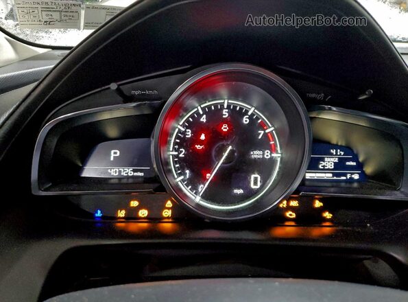 JM1DKFB72L1472448 2020 MAZDA CX-3 Black ხელსაწყოთა პანელის ხედი