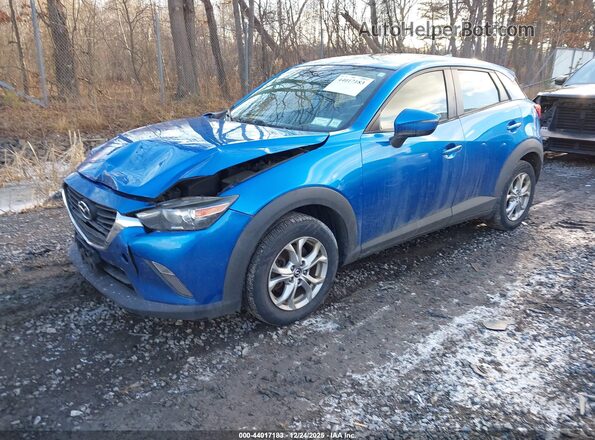 JM1DKFC71G0131570 2016 MAZDA CX-3 Blue წინა მარცხენა ხედი სამი მეოთხედიდან