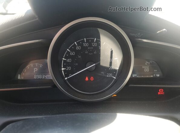 JM1DKFC74L1467783 2020 MAZDA CX-3 Black ხელსაწყოთა პანელის ხედი