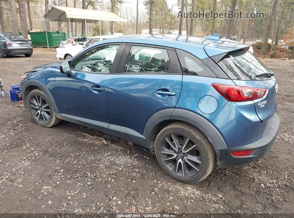 JM1DKFC79J0332222 2018 MAZDA CX-3 Синий Задняя левая четверть