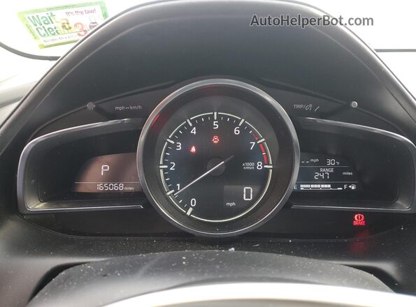 JM1DKFD7XJ0305951 2018 MAZDA CX-3 Gray ხელსაწყოთა პანელის ხედი
