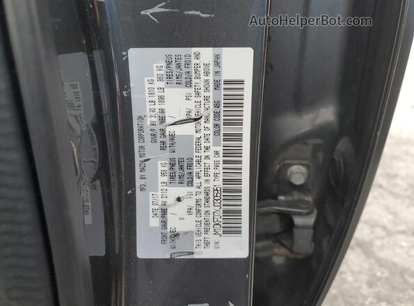 JM1DKFD7XJ0305951 2018 MAZDA CX-3 Gray VIN კოდის სტიკერის ხედი