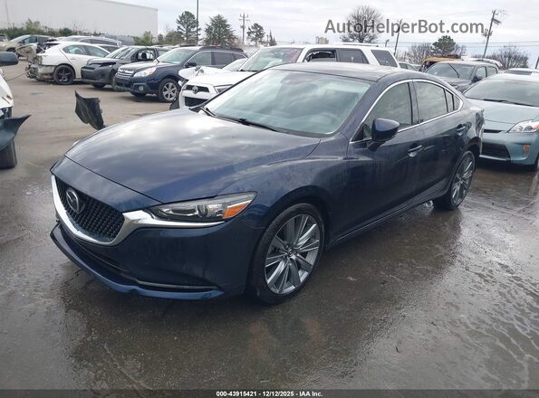 JM1GL1TY1K1501179 2019 MAZDA 6 Blue Передня ліва чверть