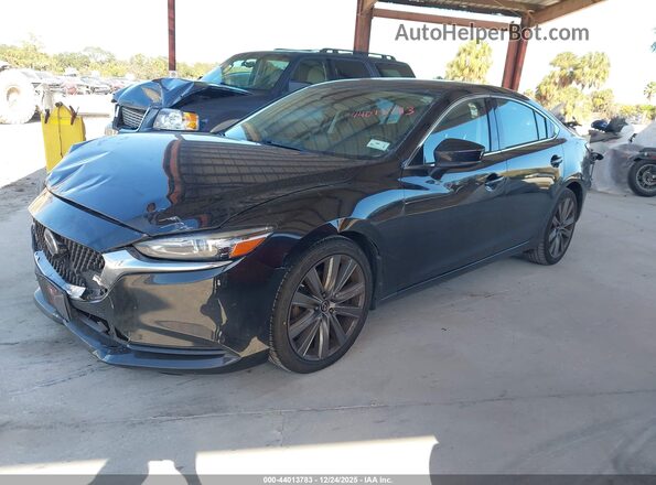 JM1GL1TY7J1327374 2018 MAZDA 6 Black Передня ліва чверть